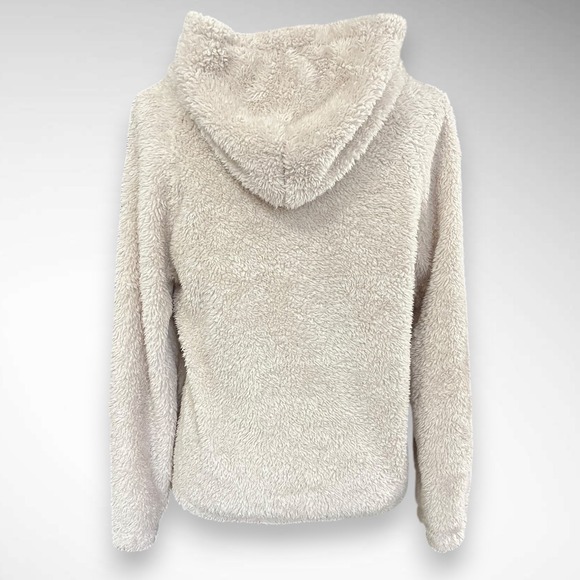 KIRUNDO Women's Apricot Sherpa Pullover‎ Hooded Sweatshirt Small | EUC - Picture 4 of 8